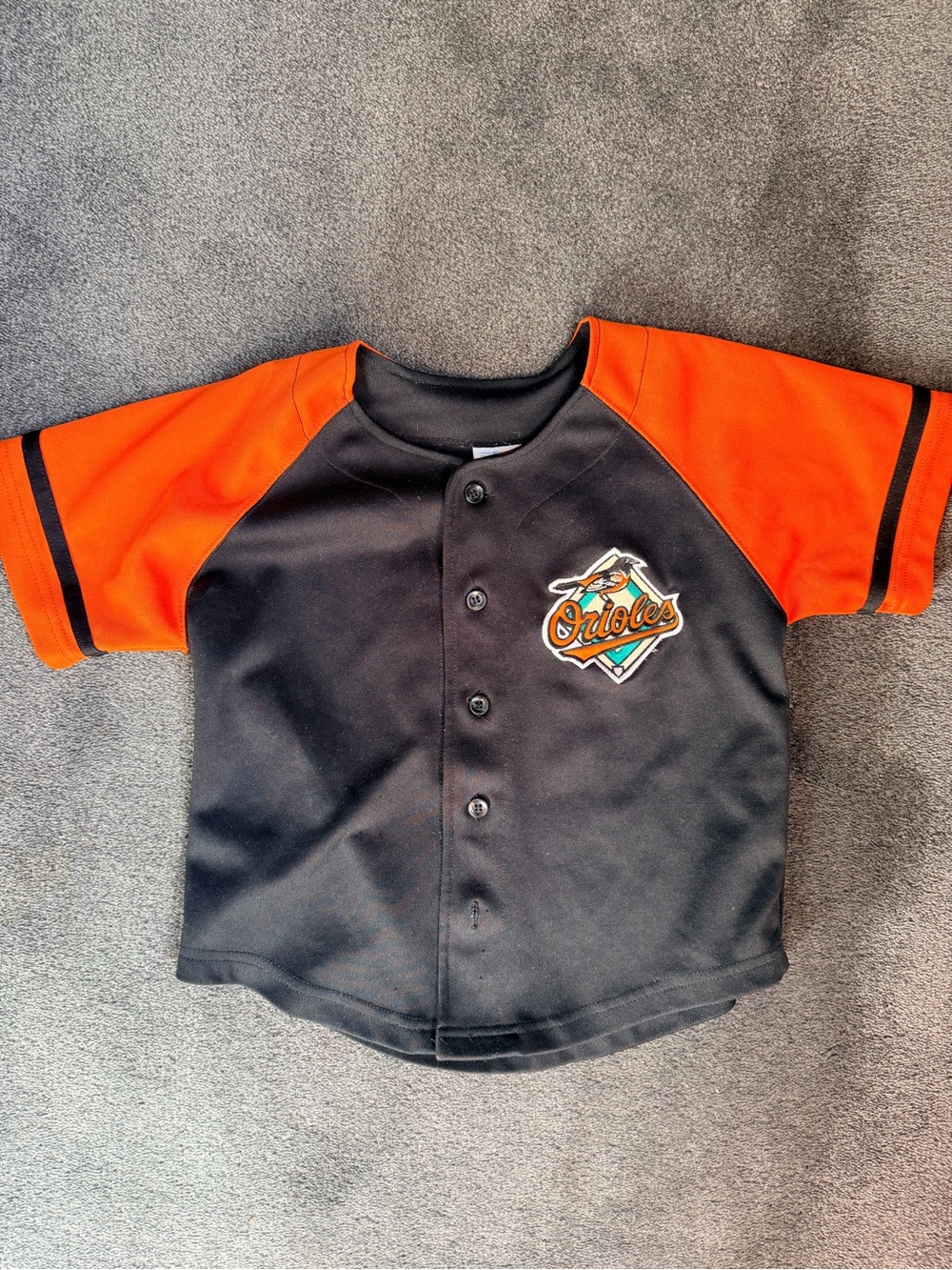 Majestic Kids Baseball Jersey in Black and Orange